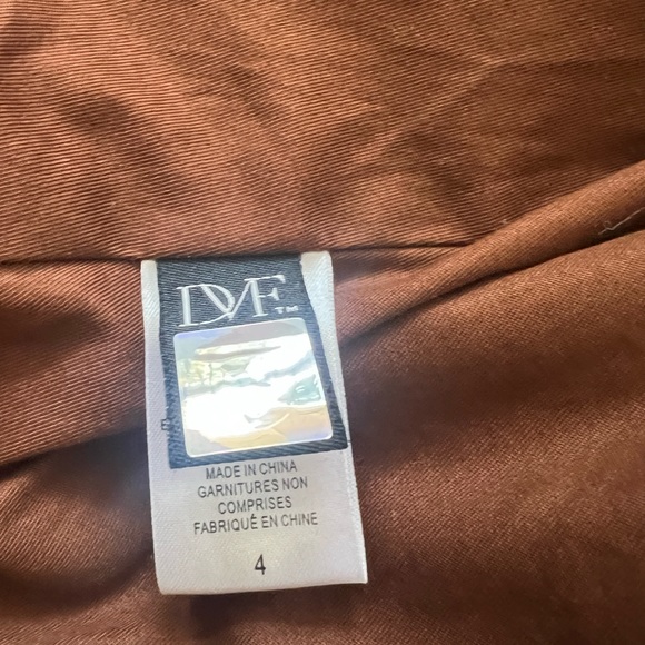 Diane von Furstenberg women vintage leather jacket size 4 - Picture 9 of 10